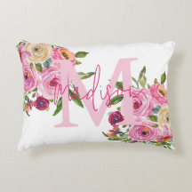 Monogram | personaliseren | Waterverf | Floral