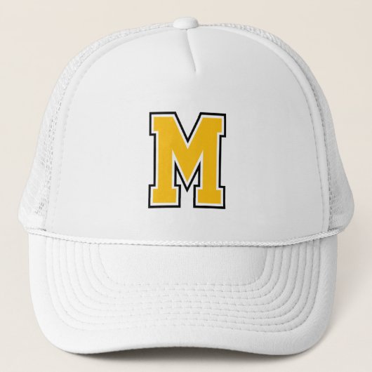 Monogram Persoonlijke Varsity Trucker Pet (Voorkant)