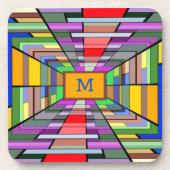 Monogram Perspectiefpunt Vortex Bier Onderzetter (Voorkant)