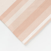 Monogram perzikstrepen fleece deken (Hoek)