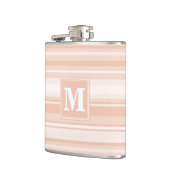 Monogram perzikstrepen heupfles (Links)