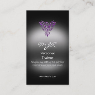 Monogram, Phoenix Personal Trainer, metalen blik Visitekaartje