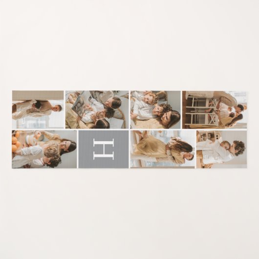 Monogram Photo Collage Exercise Yogamat (Voorkant (horizontaal))