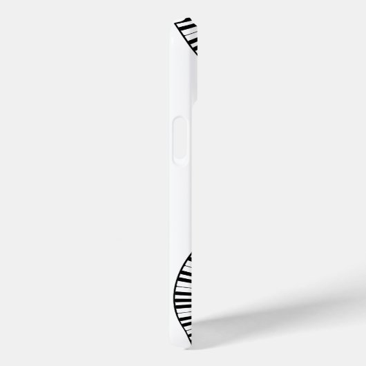 Monogram Piano Keys en Muzieknoten Case-Mate iPhone Case (Achterkant / Rechts)