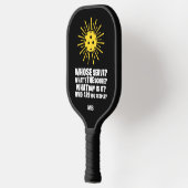 Monogram Pickleball Funny Typografie Paddle (Links)