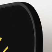 Monogram Pickleball Funny Typografie Pickleball Paddle (Links Detail)