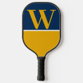 Monogram Pickleball Paddle Blue & Gold College (Achterkant)