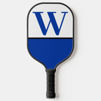 Monogram Pickleball Paddle Blue & White College