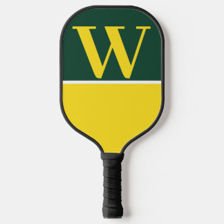 Monogram Pickleball Paddle Groen & Geel College