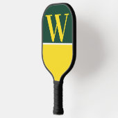 Monogram Pickleball Paddle Groen & Geel College (Links)