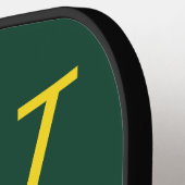 Monogram Pickleball Paddle Groen & Geel College (Links Detail)