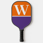 Monogram Pickleball Paddle van het Oranje en Paars (Voorkant)