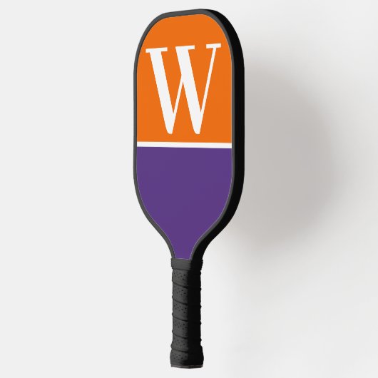 Monogram Pickleball Paddle van het Oranje en Paars (Links)