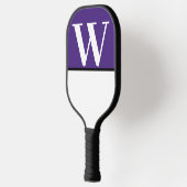 Monogram Pickleball Paddle van het Paarse en Witte (Links)