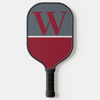 Monogram Pickleball Paddle van Red and Gray Colleg