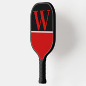 Monogram Pickleball Paddle van Red & Black College (Links)