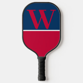 Monogram Pickleball Paddle voor kardinaal- en Navy