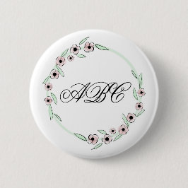 Monogram Pin Ronde Button 5,7 Cm