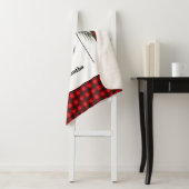 Monogram Plaid Holiday Kerstmis Sherpa Deken (In situ)