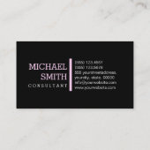 Monogram Plain Black Modern Shampoo #2 Visitekaartje (Achterkant)