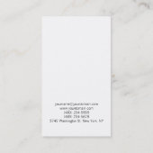 Monogram Plain Simple Consultant-Visitekaartje Visitekaartje (Achterkant)