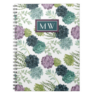 Monogram   Plant geluk Collectie Succulent Pa Notitieboek
