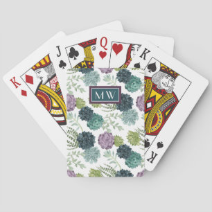 Monogram   Plant geluk Collectie Succulent Pa Pokerkaarten