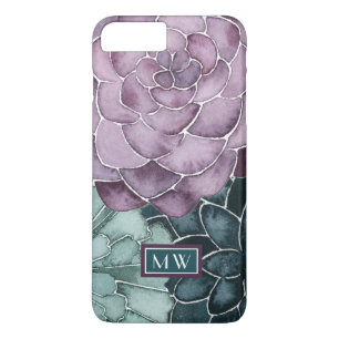 Monogram   Plant geluk   Groei Harvest Love iPhone 8 Plus / 7 Plus Hoesje