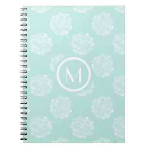 Monogram   Plant geluk   Pastel Succulent Patt Notitieboek