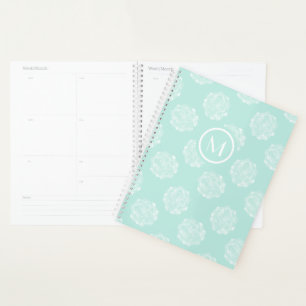 Monogram   Plant geluk   Pastel Succulent Patt Planner