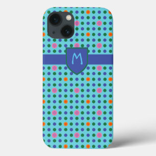 Monogram Polka Dots Aangepaste iPad Mini Case