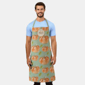 Monogram pompoenpleister schort (Gedragen)