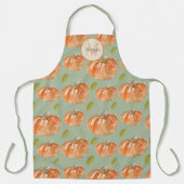 Monogram pompoenpleister schort (Voorkant)