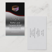 Monogram, Potter, keramische artiest, rode soep Visitekaartje (Voorkant / Achterkant)