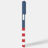 Monogram Preppy kleuren navy en red Anchor Case-Mate iPhone Case (Achterkant / Rechts)