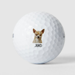 Monogram Pret Winking Chihuahua Hond Humor Golfballen