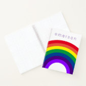 Monogram primaire regenboog notitieboek (Binnen)