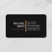 Monogram Professional Copper Modern Visitekaartje (Achterkant)