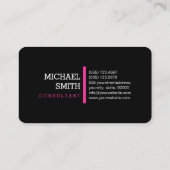 Monogram Professional Hot Pink Modern Visitekaartje (Achterkant)