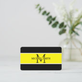 Monogram Professional Lemon Modern Visitekaartje (Staand voorkant)