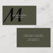 Monogram Professional Visitekaartje (Voorkant / Achterkant)