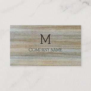 Monogram professionele houtkorrel #3 visitekaartje