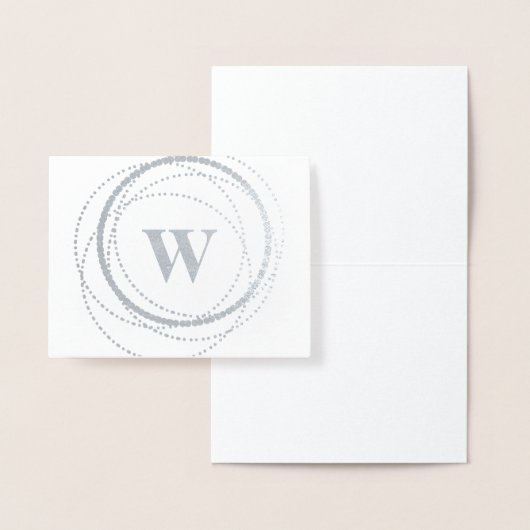 Monogram puntcirkel | Briefpapier Folie Kaarten (Display)
