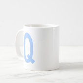 Monogram Q Initiaal Koffiemok (Voorkant links)