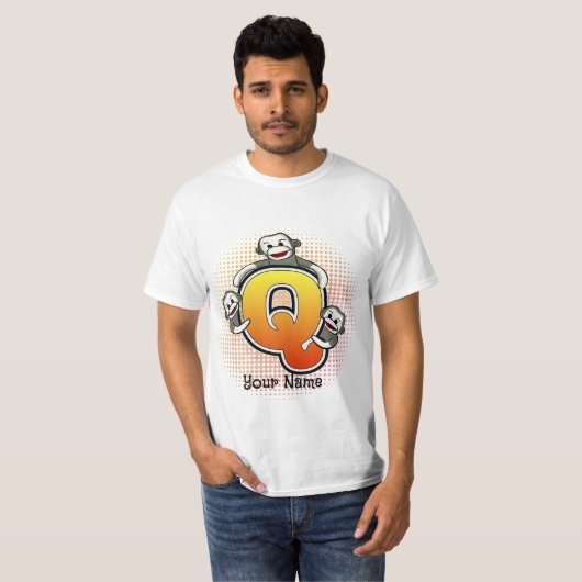 Monogram Q Sock Monkey T-Shirt (Voorkant volledig)