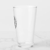 Monogram Q - Viking stijl - pint glas (Links)