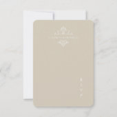 monogram | QR Code Bruiloft RSVP (Voorkant)