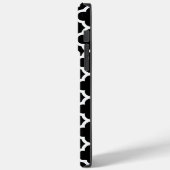 Monogram Quatrefoil Black en White Pattern Case-Mate iPhone Case (Achterkant / Links)