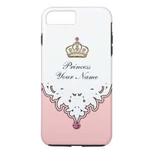 Monogram Queen Crown iPhone 8 Plus / 7 Plus Hoesje