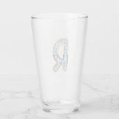 Monogram R - 16 oz glas (Achterkant)
